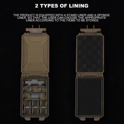 Battery Storage Box Tactical Case for CR2032 AAA 18650 18350 CR123A MOLLE Airsoft Vest Militar Modular Mag Pouch