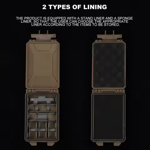 Battery Storage Box Tactical Case for CR2032 AAA 18650 18350 CR123A MOLLE Airsoft Vest Militar Modular Mag Pouch