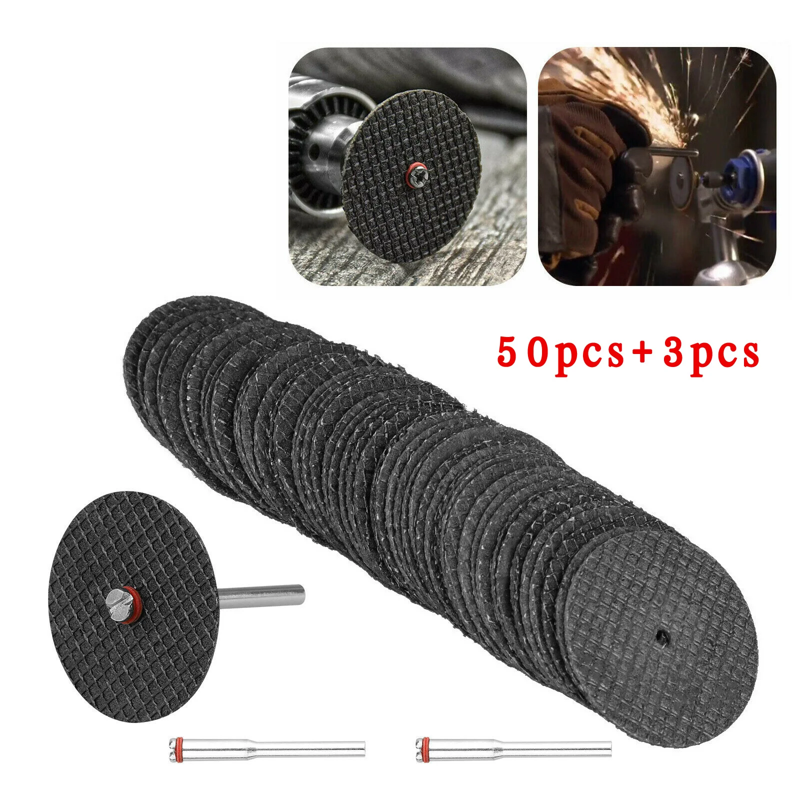 Convenient Cut Off Wheel Tool Trimming Woodworking 50pcs Cutter Discs Fiberglass For Craftsman Grooving Mandrel