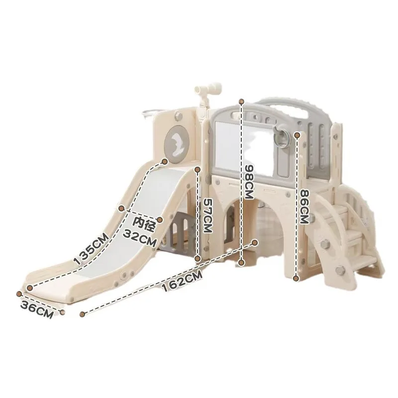 Kids Indoor Household Slide Swing Climbing Combination Toy, Birthday Gift for Boys Aged 1-7