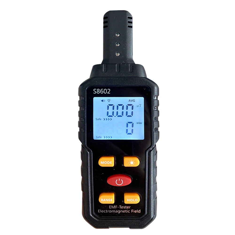 

Electromagnetic Radiation Tester: Portable Size With Sound and Light Alarm - Data Lock Function for Home and Office Use