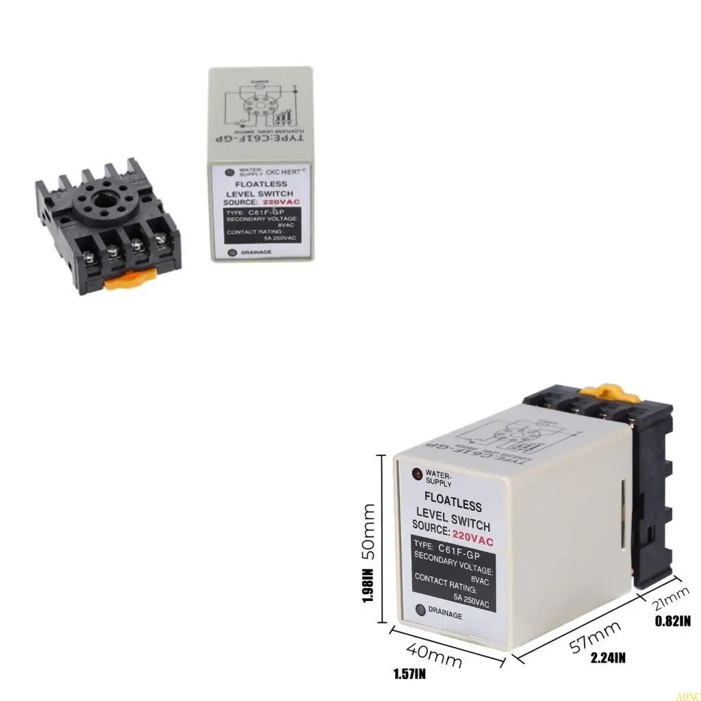 A0NC Industrial Floatless Level Environmental Flame Retardant Shell High Accuracy C61FGP 220V Water Level Controller