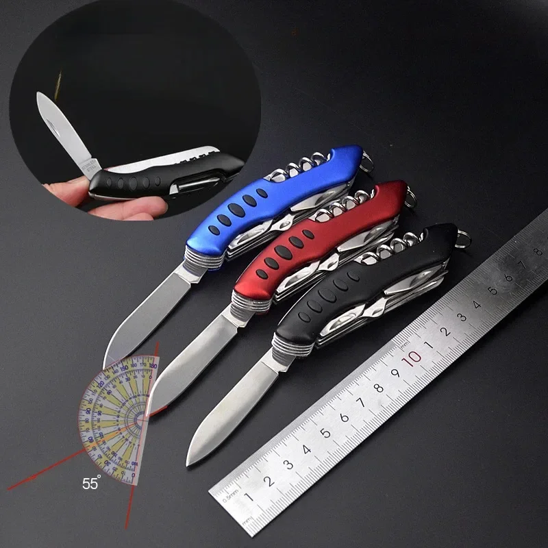 Hot Sale  Multifunctional Swiss Knife Camp Multitool Bottle Opener Folding Knife Portable  Military  Pocket Knives EDC Tools