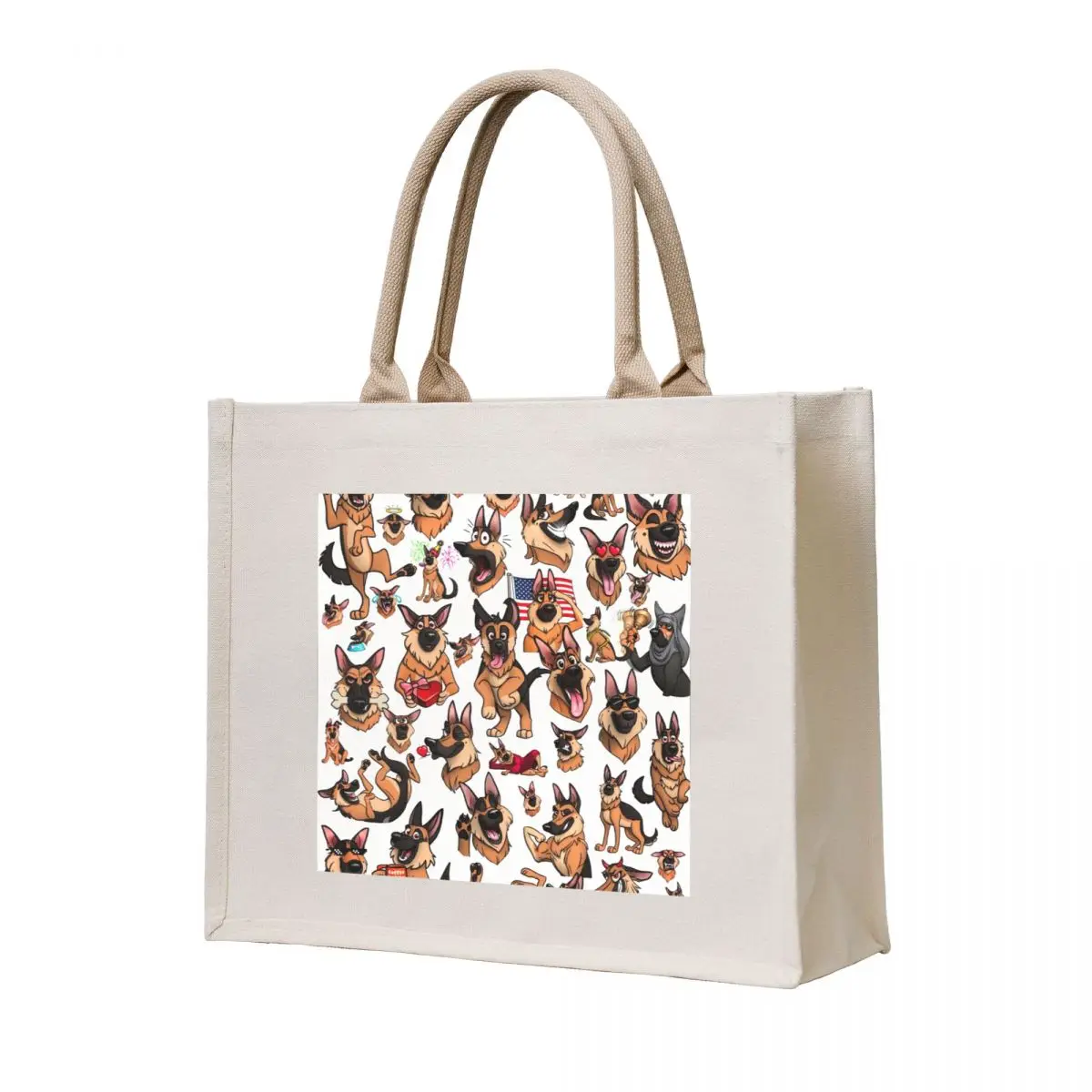 

German Shepherds everywhere! Tote Bag Canvas shoulder bag large tote bag bags for women