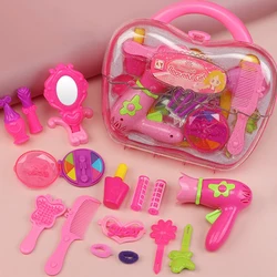 Salone di bellezza Set giocattolo interattivo gioco di imitazione parrucchiere Playset Fashion Role Play Kit Carry Case per bambini giocattoli regali per ragazze