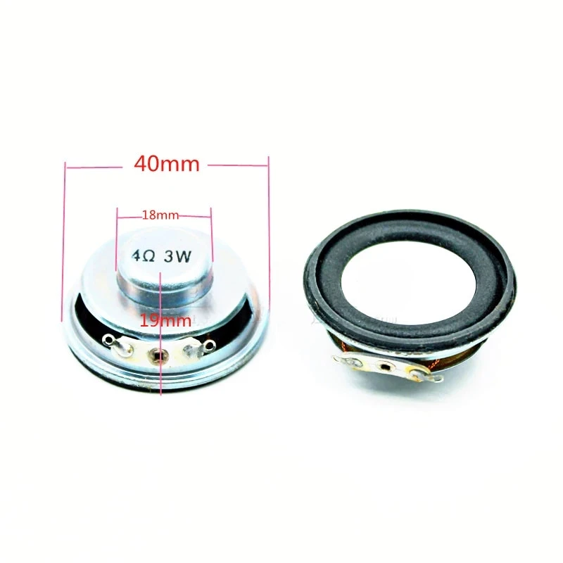 SOTAMIA 2Pcs 40MM 50MM Mini Portable Sound Speakers 4 Ohm 3W 8 Ohm 5W DIY Music Bluetooth Speaker Stereo Home Audio Loudspeaker