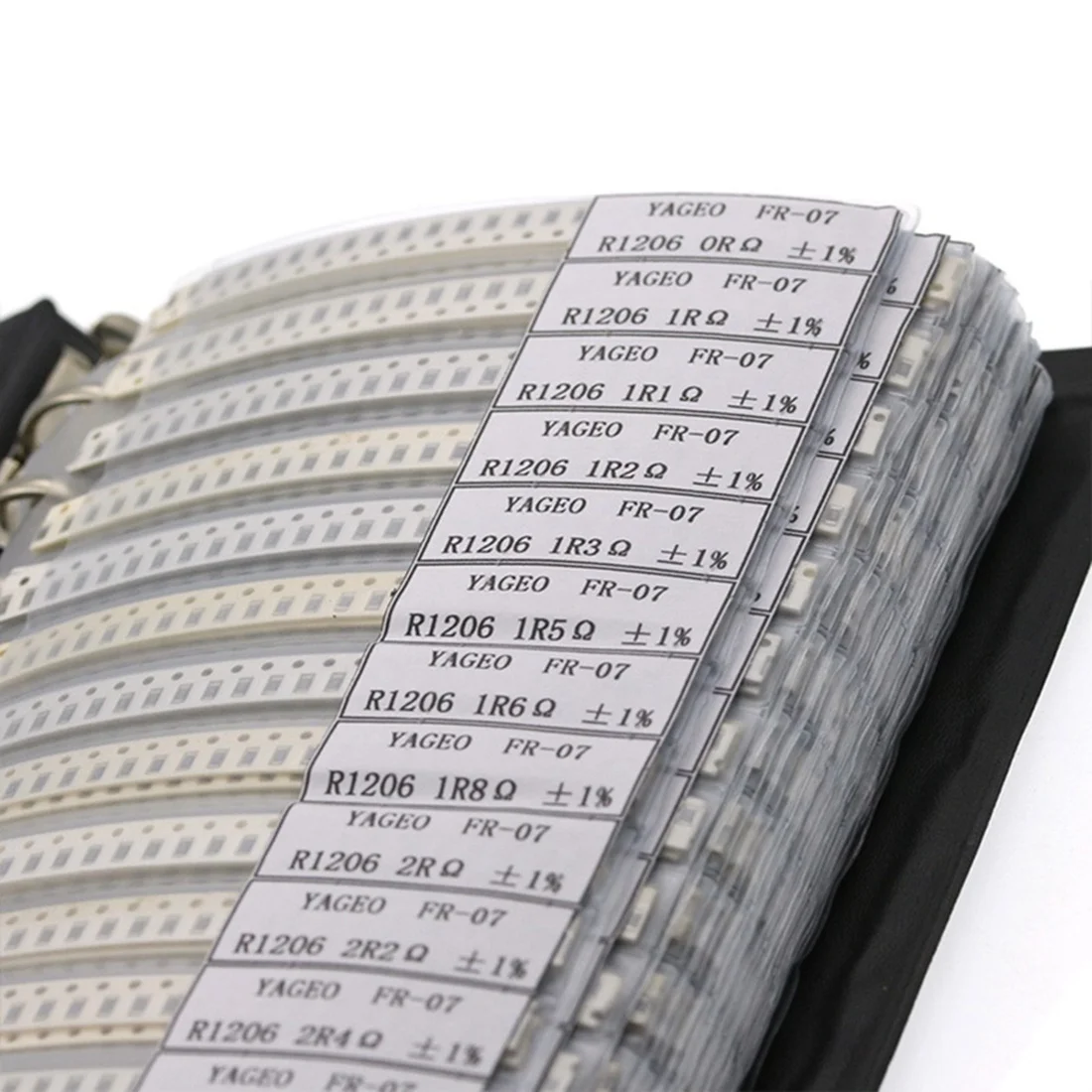 QWE-8500PCS كتاب عينة السعة، 170 قيمة جميع السلاسل SMD أوم مكثف، 1% SMD المقاوم عينة كتاب مجموعة متنوعة #2