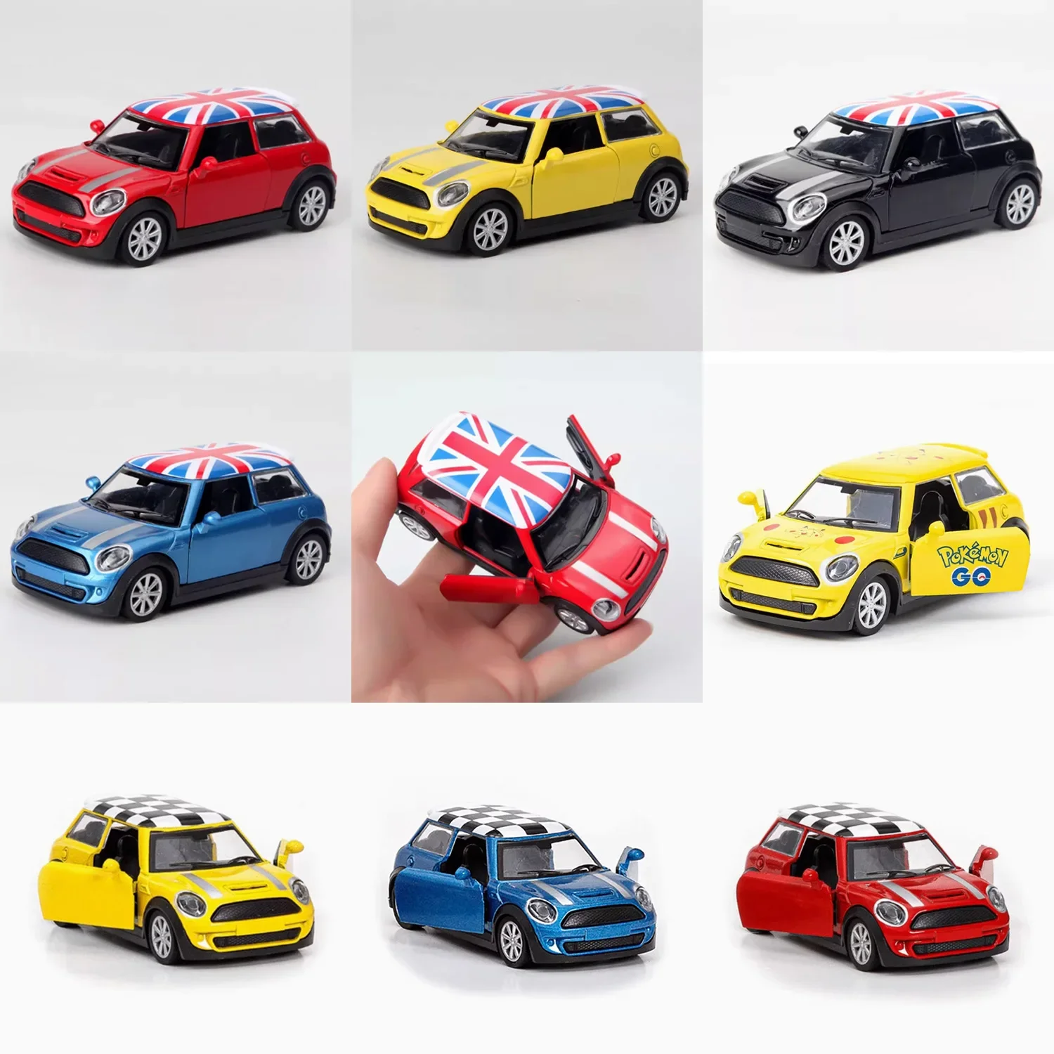 Original Diecast 1/32 Scale Mini Cooper Alloy Car Model Adult Classic Collection Souvenir Boy Gift Toy Static Display