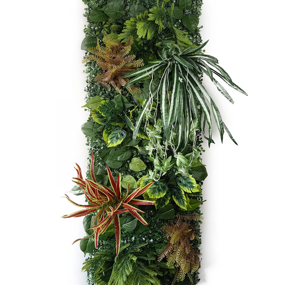 40 * 120 cm künstliche subtropische Pflanze Wandpaneel Hintergrund Wandpaneel grüne Pflanze Rasen Zaun Hochzeit Hintergrund Dekoration – Detail 3