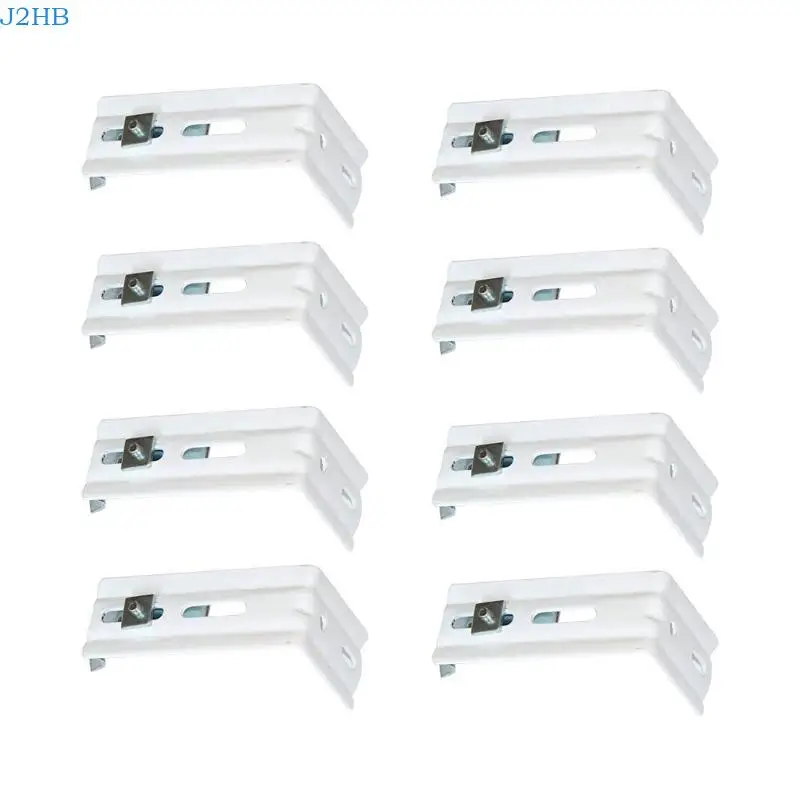 

J2HB 4/8pcs Adjustable Vertical Blinds Brackets Reliable Vertical Blinds Track Attachments Control Light Privacy in Any Room