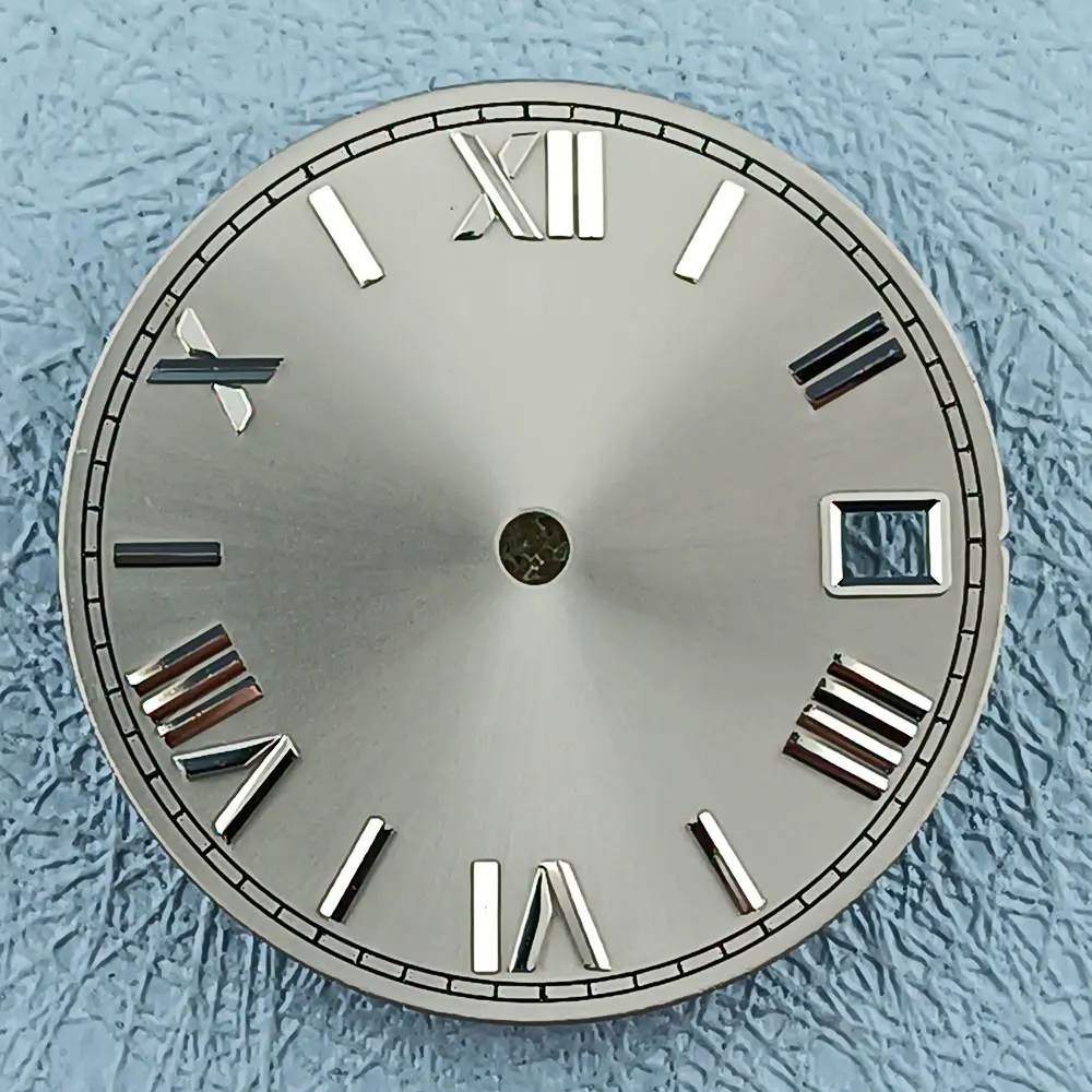 قرص ساعة روماني لتجميع الحركة ، معقم ، لا مضيء ، NH35 ، NH36 ، من من من من