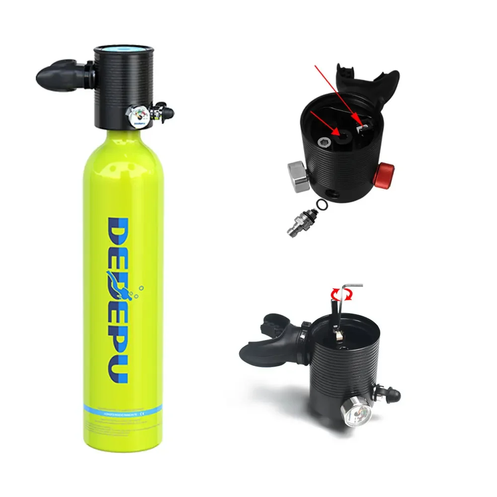 Fire Backup Air Source Oxygen Cylinder Manufacturer Aluminum Oxygen Diving Air Cylinder