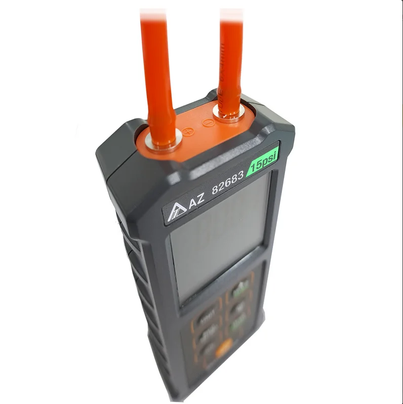 The82681 AZ Pocket Digital 1 PSI Manometer is portable, battery operated device for measuring differential pressure