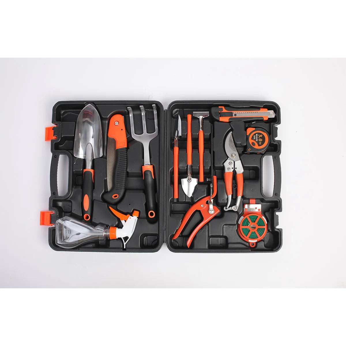Multi Functional Garden Tool Non-slip Portable Black Combination Toolbox for Home Garden