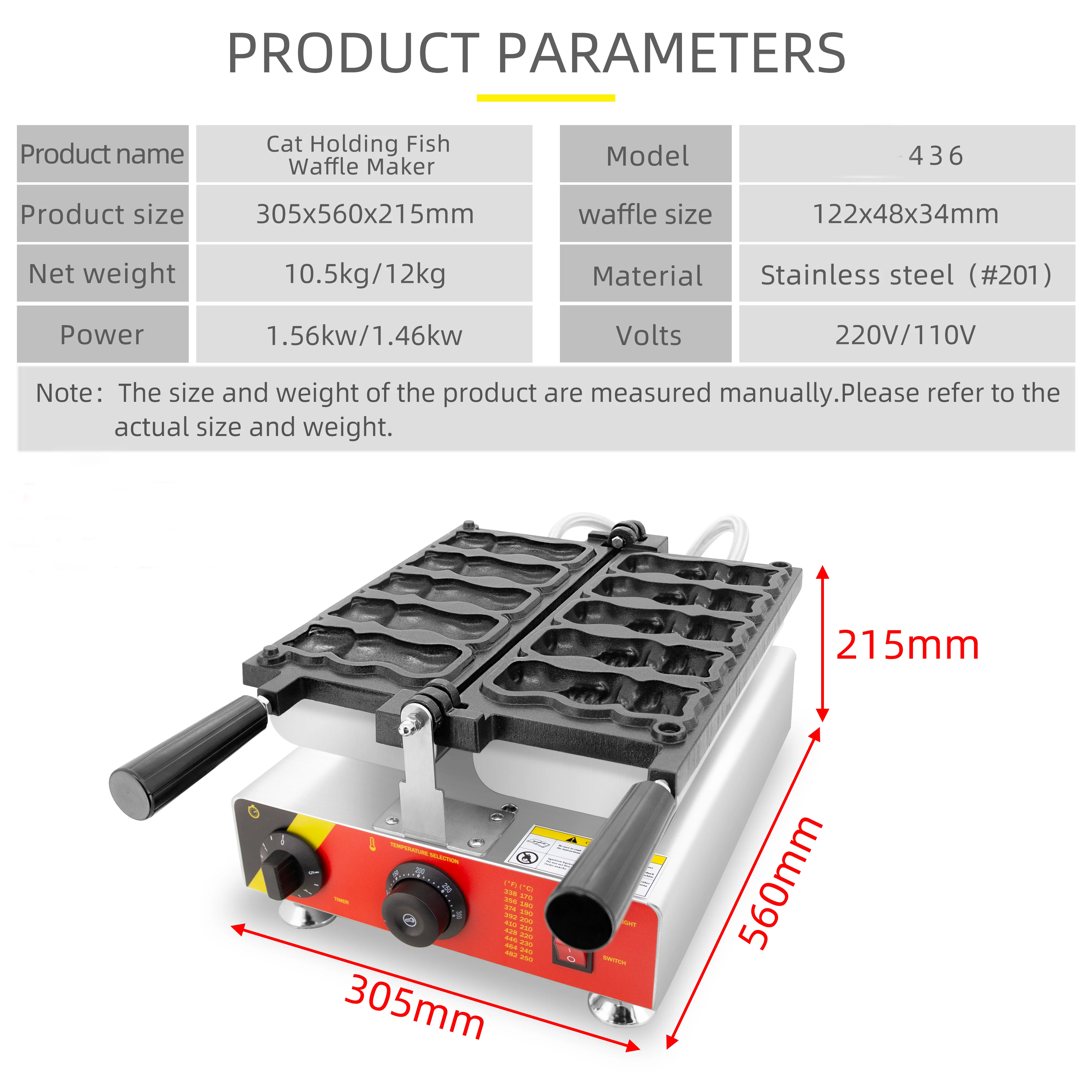 110V 220V Snack machines cat holding fish electric waffle maker mini waffle machine with CE Non Stick Cat Taiyaki Maker