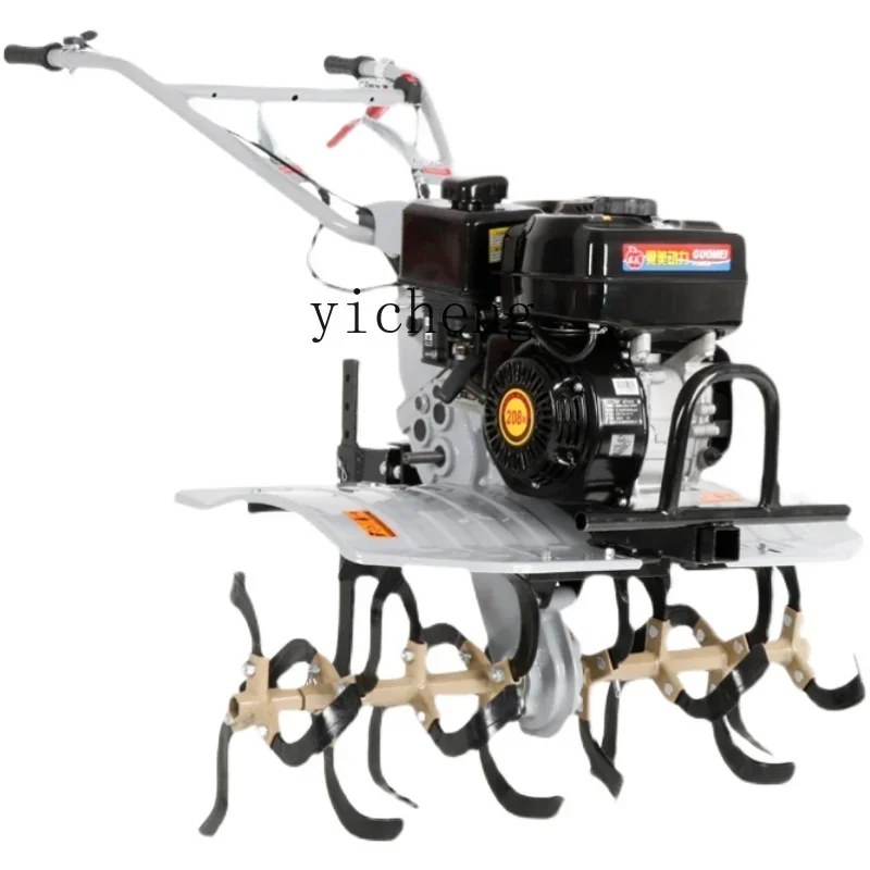 

Household Multi-Functional Cultivation Machine New Small Gas Tiller Agricultural Weeding Furrow Rotary Tillage