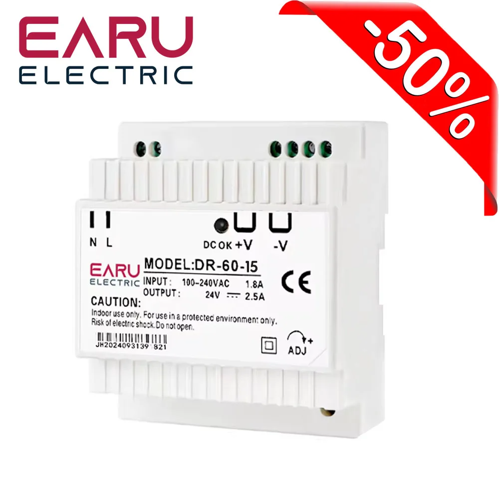 DR-60-15 Din Rail P…