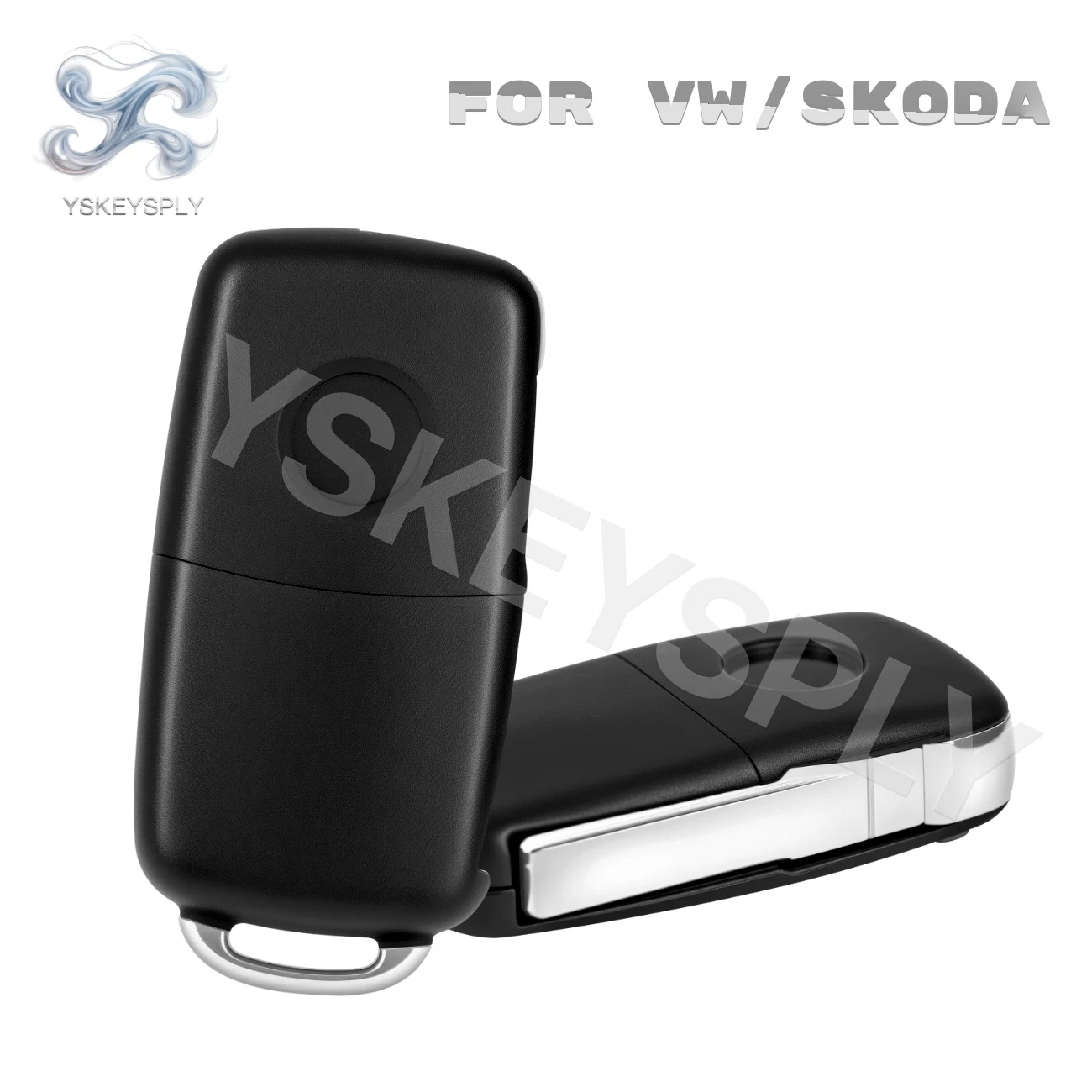 For VW Passat Golf 4 5 6 Polo Beetle EOS Jetta Tiguan For Skoda Rapid Sedan Flip Remote Key Fob HU66 ID48 Chip 433MHz