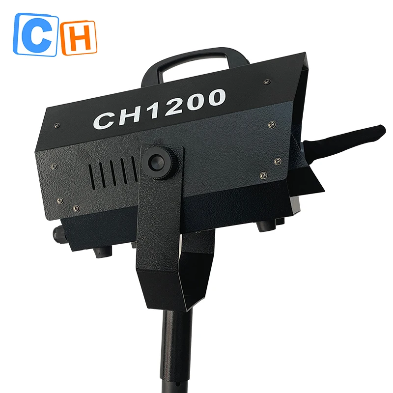 

CH-1200 1200 Вт Снежная машина с дистанционным управлением, ручные эффекты сухого льда для свадебных вечеринок, сценических мероприятий