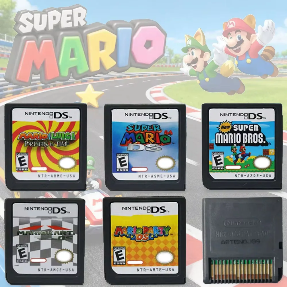 

Игровой картридж серии Mario DS, новая карта Super Mario Bros для игровой консоли Mario Kart DS Mario Party DS Card для NDSL 2DS 3DS