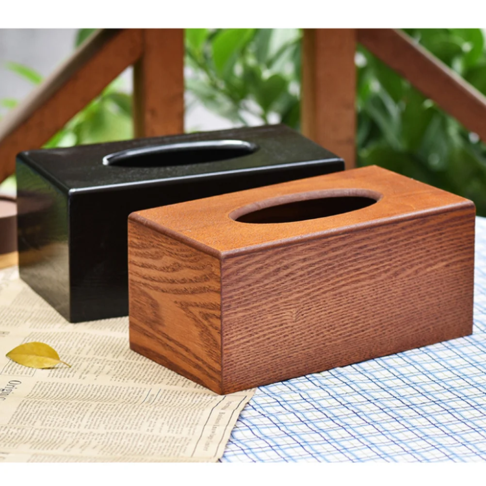 

1Pcs Simple Tissue Box High Toughness Stylish Practical Storage Home Car Decor Light Brown Household Tissue Box