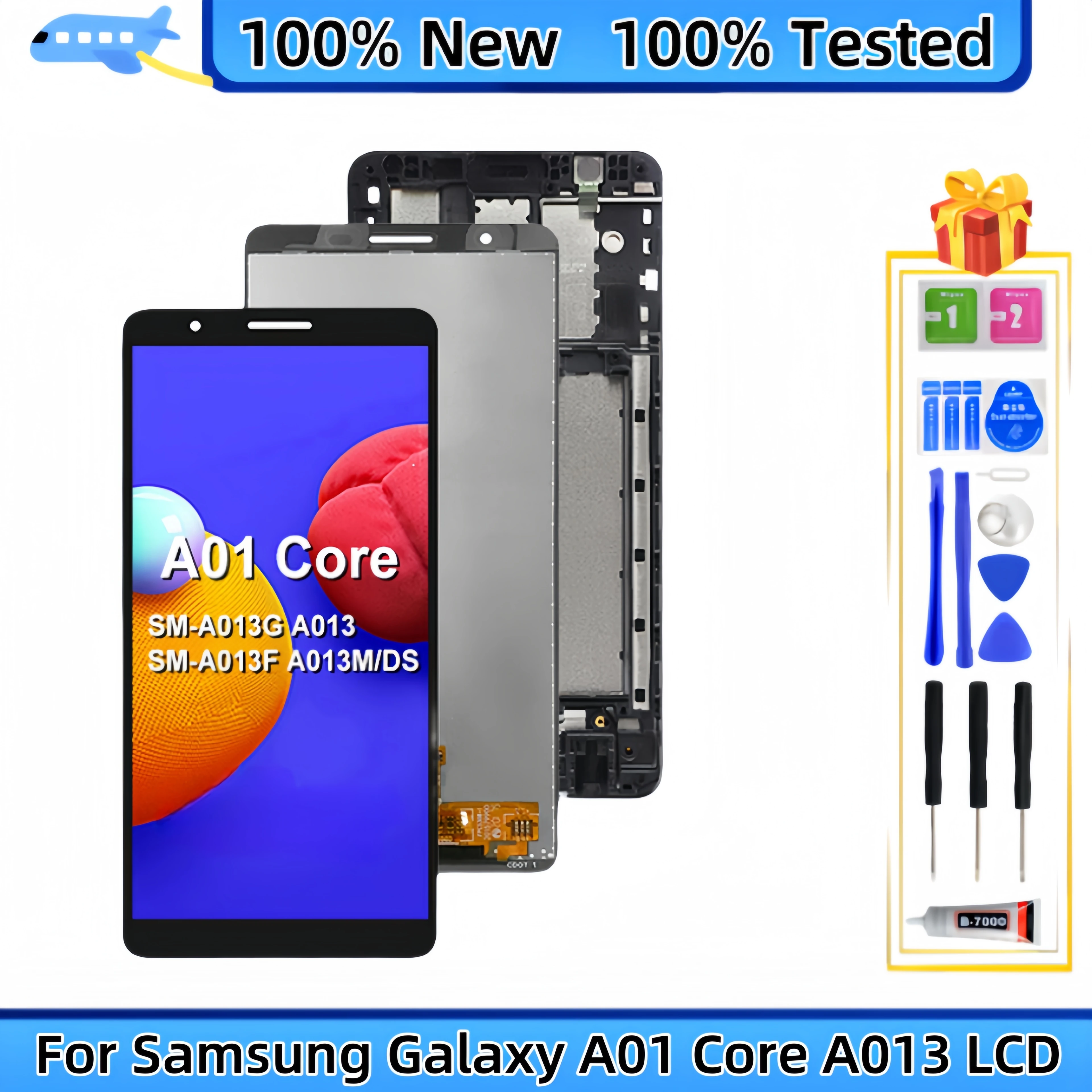 

LCD Display Touch Screen Digitizer Assembly Replacement, for Samsung Galaxy A01 Core, A013, SM-A013G, SM-A013F, SM-A013M/DS