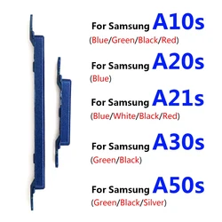 Nueva tecla de encendido lateral + botón de volumen para Samsung A10S A20S A21S A30S A50S pieza de repuesto accesorios para teléfono móvil