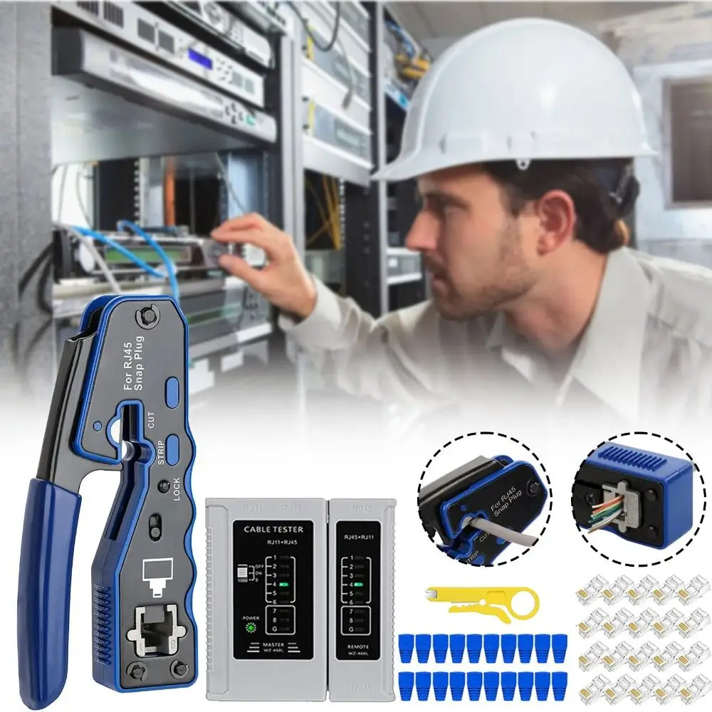 

Non-slip Network Cable Pliers Ergonomic Handle Wire Cutters Manual Pliers Tool Clamping Cable Stripping Cable Crimper