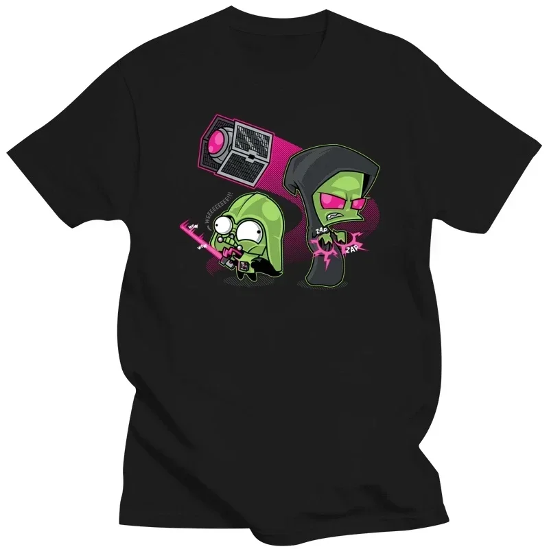 Summer harajuku custom t shirt heavyweight New Arrival Invader Zim SIFI Mashup Tshirt Short Sleeve Casual Printed Tee Size S-5Xl