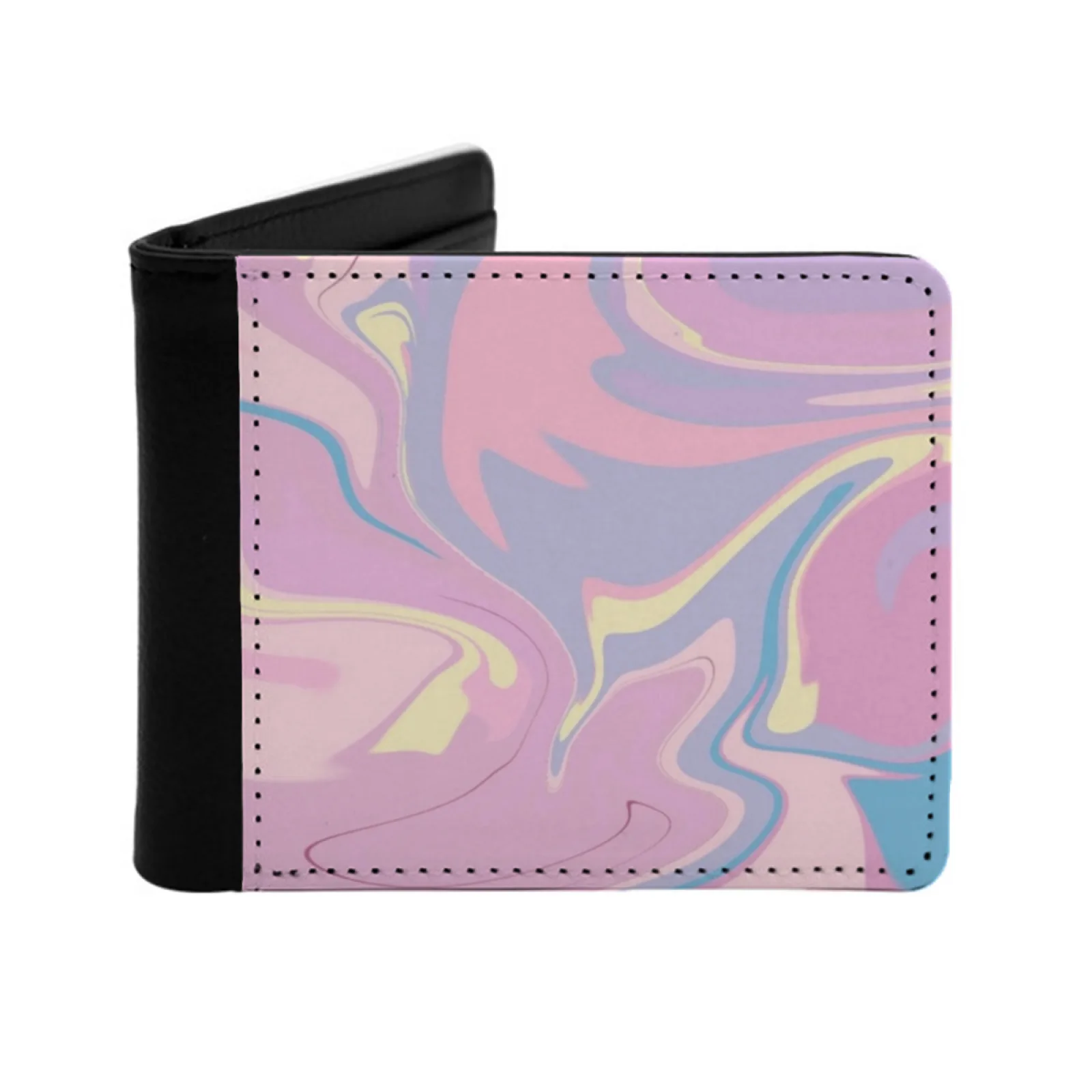 

" Lover " Inspired Marble Print Men Wallets Card Man Wallet Short Purse Bi-Fold Personalized Purses Album Lover Album Lover