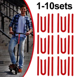 1-10sets PVC Electric Scooter Reflective Stickers E-scooter Safety Warning Decal for Xiaomi M365 Kick Scooter Accessories Red