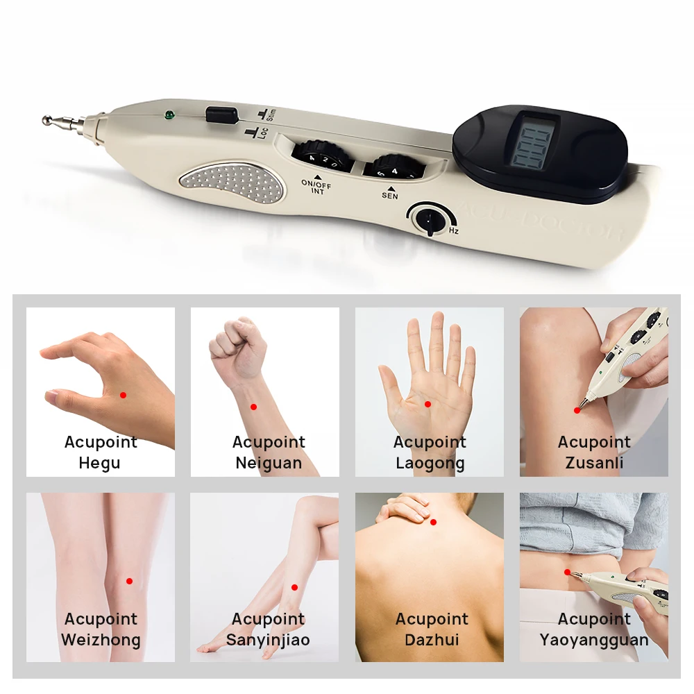 Leawell Electronic Acupuncture Pen Point Detector Device Low Frequency Pulses Meridian Massage For Body Pain Relief Health Care