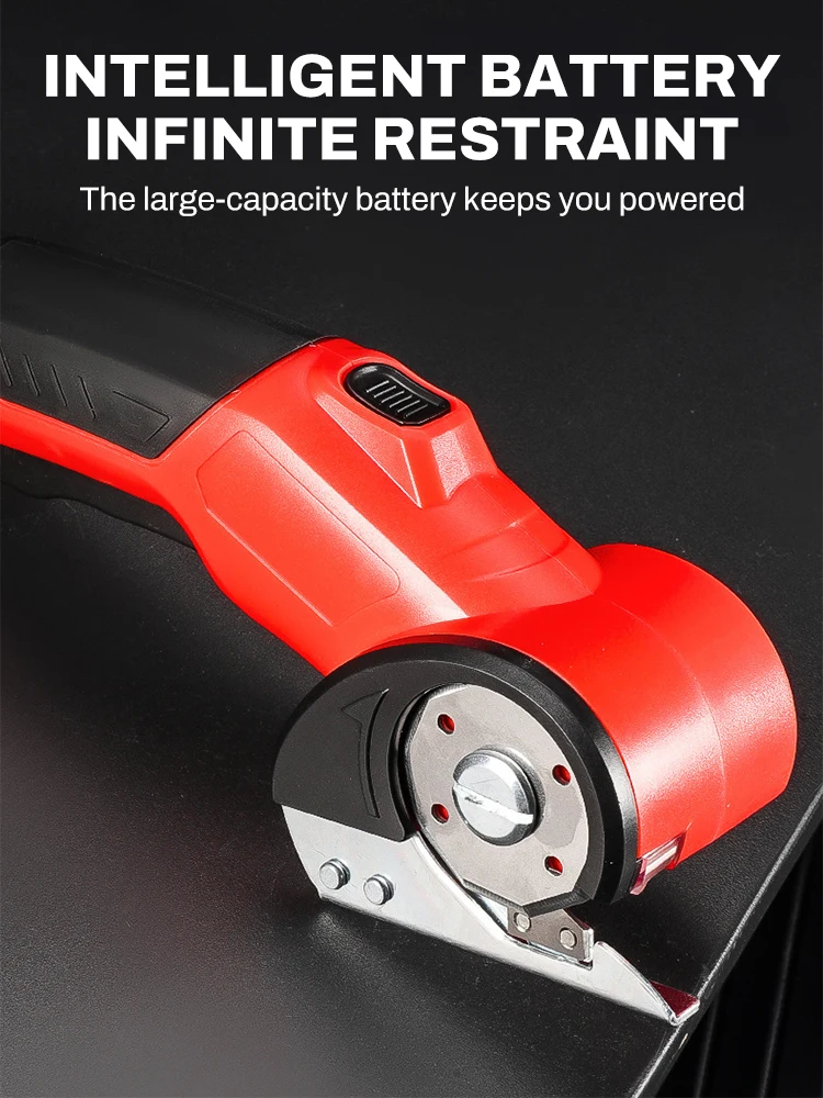 

Rechargeable Cordless Electric Scissors Cardboard Cutter for Carpet Fabric Leather 5 Replacement Blades Fabric Cutting Machine