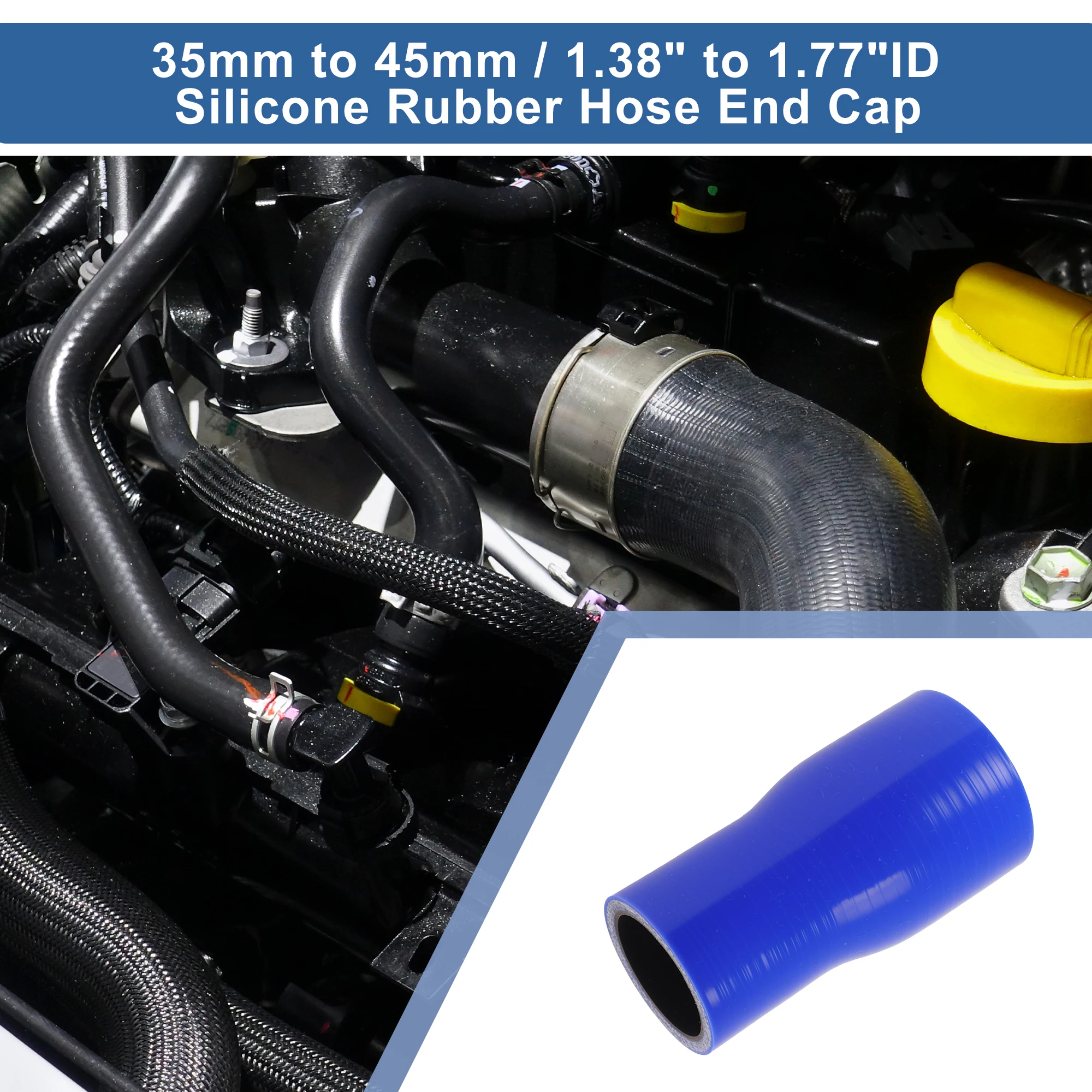 UXCELL Car Auto Silicone Coupler Hose 35/51/57/63/70mm ID Straight Air Intake Pipe 100/120mm Length Universal Connector Turbo