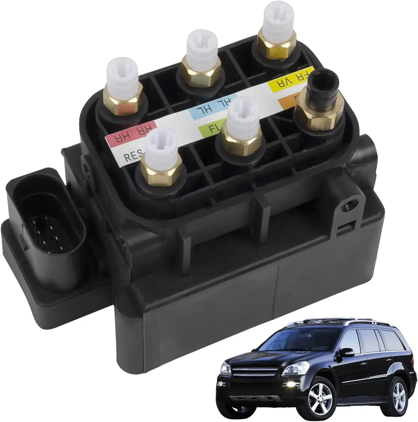 

Air Suspension Solenoid Valve Block For Mercedes Benz CL550 CL600 GLE350 GLE400 GLS450 GLS550 Maybach CLS400 CLS550 2123200358