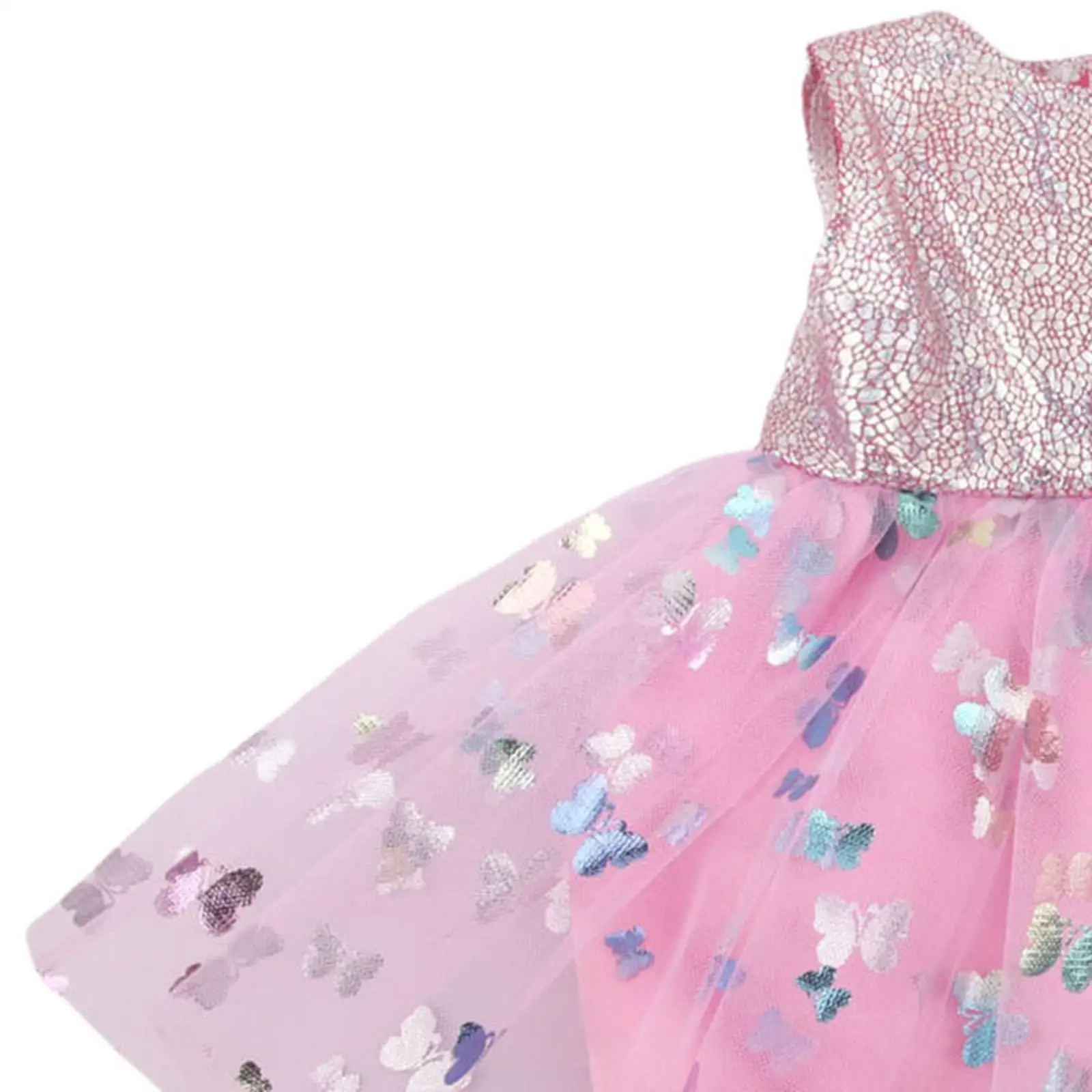 Butterfly Doll Miniature Dress Compatible with 43cm Dolls Girl Doll Clothing Photo Props Accessories