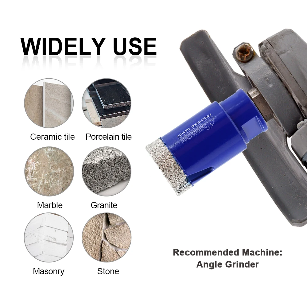 SHDIATOOL Inch Lightning Tooth Diamond Core Drill Bit Opener Brick Ceramic Hole Saw Cutter Porcelain Crowns Tile Granite Marble