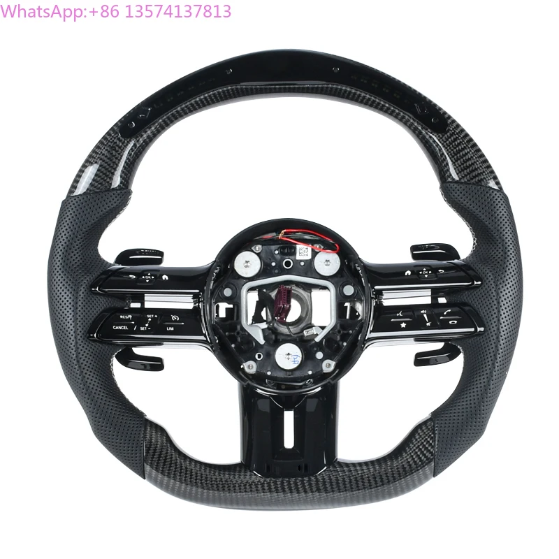 

Customized LED Carbon Fiber Car Steering Wheel for Mercedes Benz C E S Class AMG GT50 W206 W213 W223