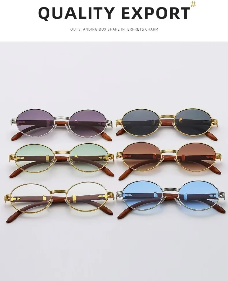 Neue Ankunft Männer Frauen Punk Sonnenbrille Unisex Mode Sonnenbrille Oval Brillen Shades Runde Sonnenbrille ﻿ Runde Sonnenbrille – Detail 3
