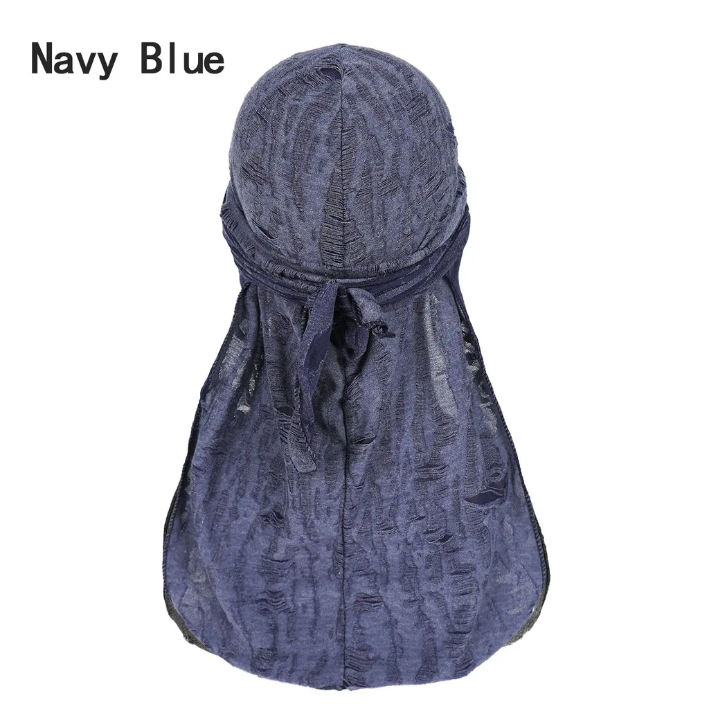 Mens Durag Hip Hop Sleep Cap Hip Hop Cap Multiple Wearing Ways Cotton Durag For Sleep Street Travel Home Leisure