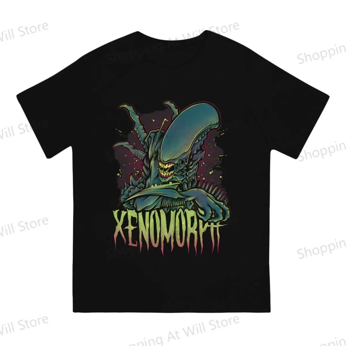 Tops 100% Cotton Fun Fashion Beware the Xenomorph Men's and women's T-shirts   Tshirt Top