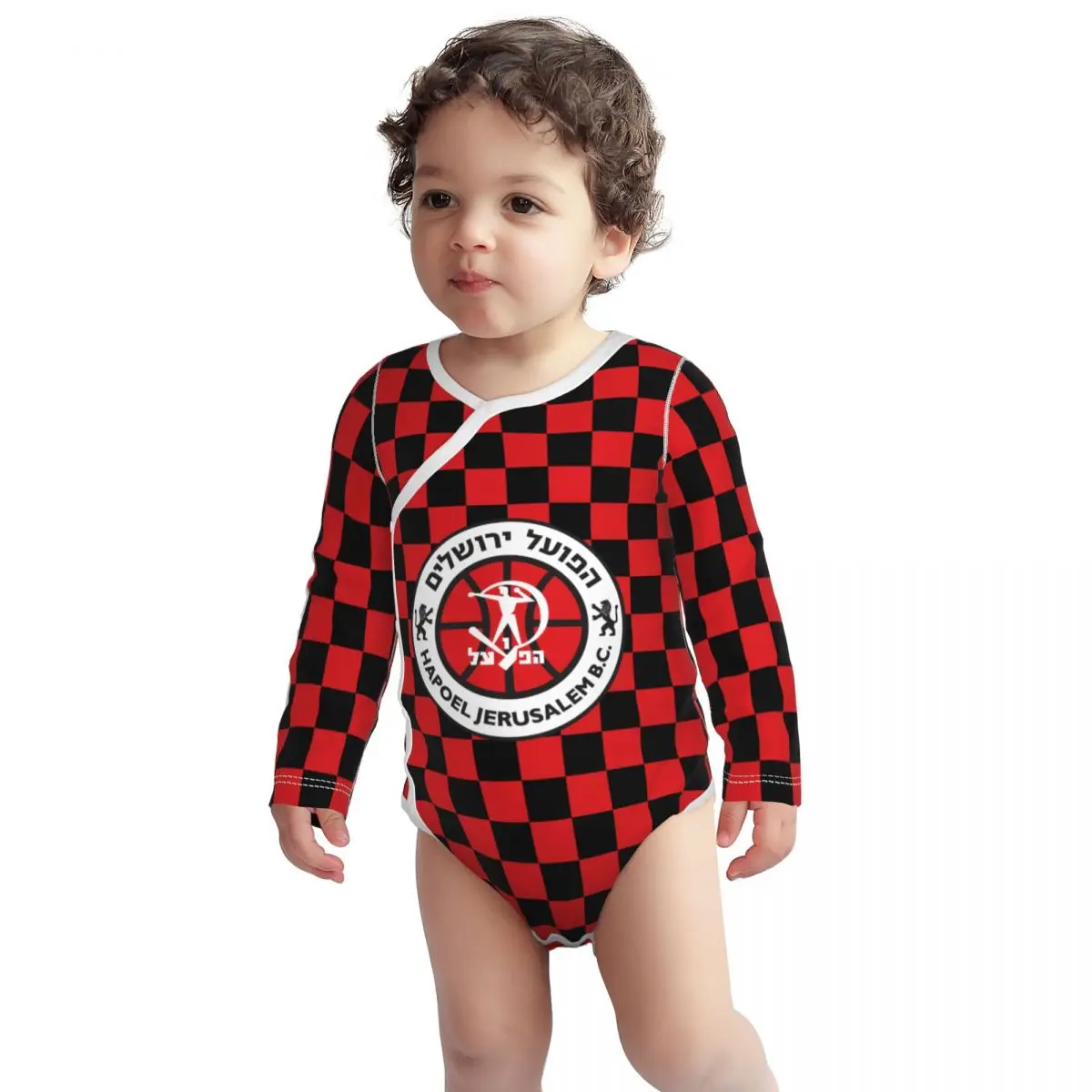 

Israel Hapoel Jerusalem Bc Unisex Toddlers and Babies' Soft Thermal Long Sleeve Onesies Bodysuits Baby Romper