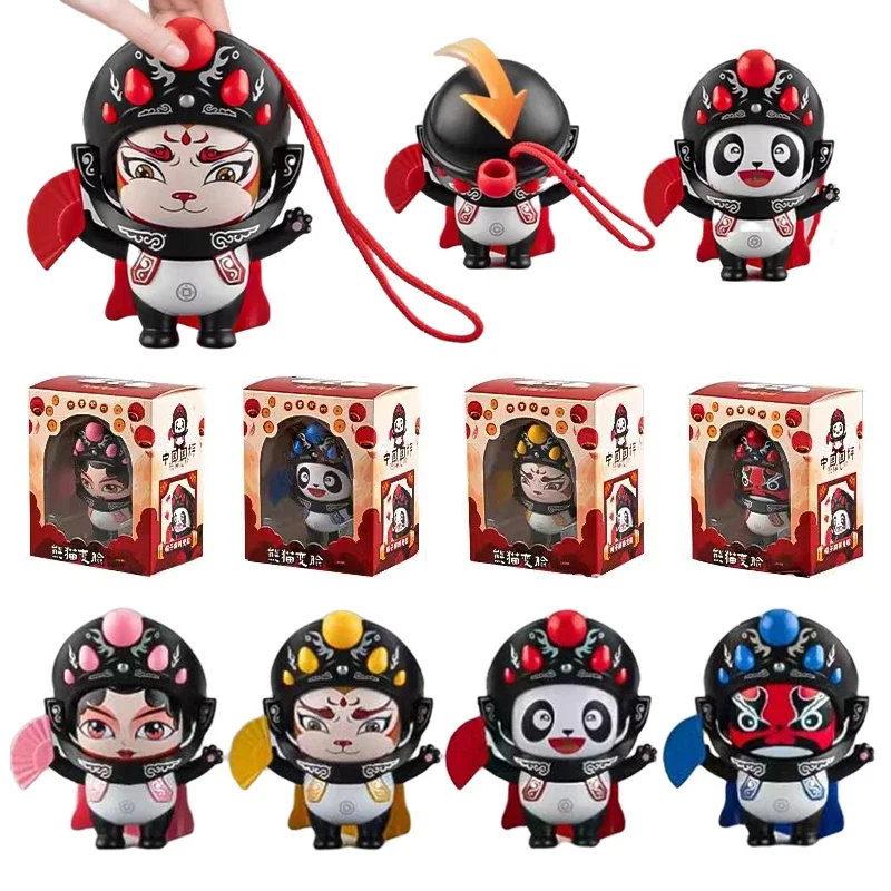 10PCS Face-changing Sichuan Opera Doll 8 Faces National Culture Doll Toys Sichuan Special National Tide Panda Net Red Dolls