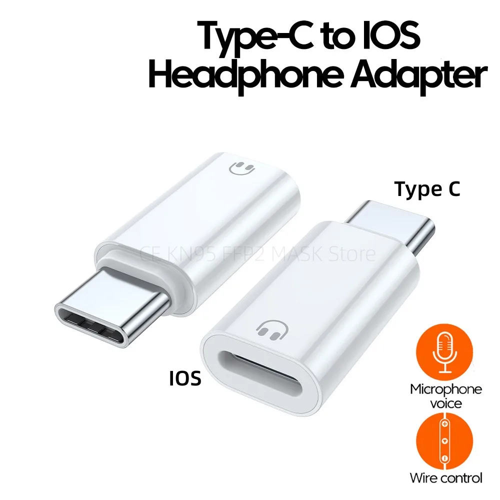 

Адаптер для наушников Type C к Lightning USB C «папа» к разъему IOS «мама» для Iphone 15 16 Адаптер для наушников Xiaomi Huawei Type C