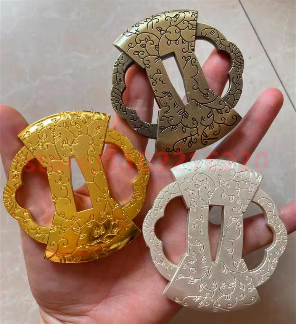 Beautiful Alloy Handguard Tsuba Guard For Real Japanese Japan Samurai Katana Sword Fittings Parts New