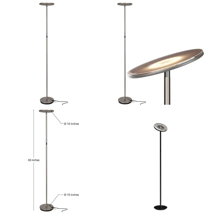

Sky LED Floor lamp, Torchiere Super Bright Floor Lamp for Living Room Decor and Office - Dimmable, Tall Standing Lamp with Warm