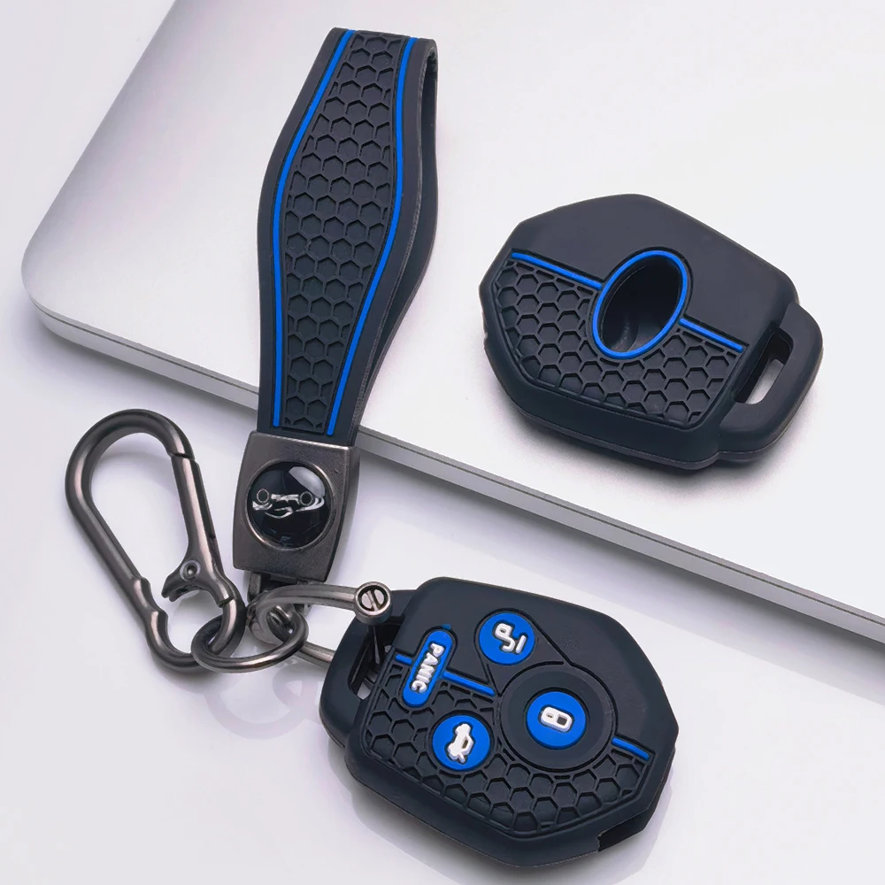 Key Case Cover for Subaru Forester Impreza WRX STI Legacy Outback BRZ XV Head Anti-Scratch Shockproof Soft Grip Button Friendly