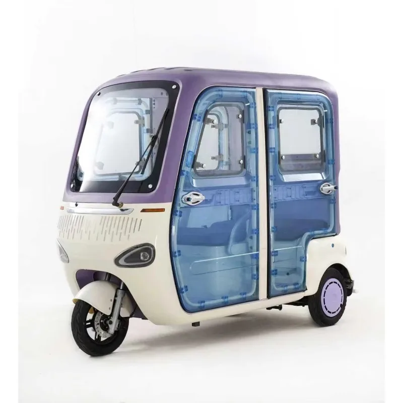 1200W Electric Tricycle | Closed Enclosed 3-Wheel Electric Trike | Adult Passenger Motorized Tricycle Factory