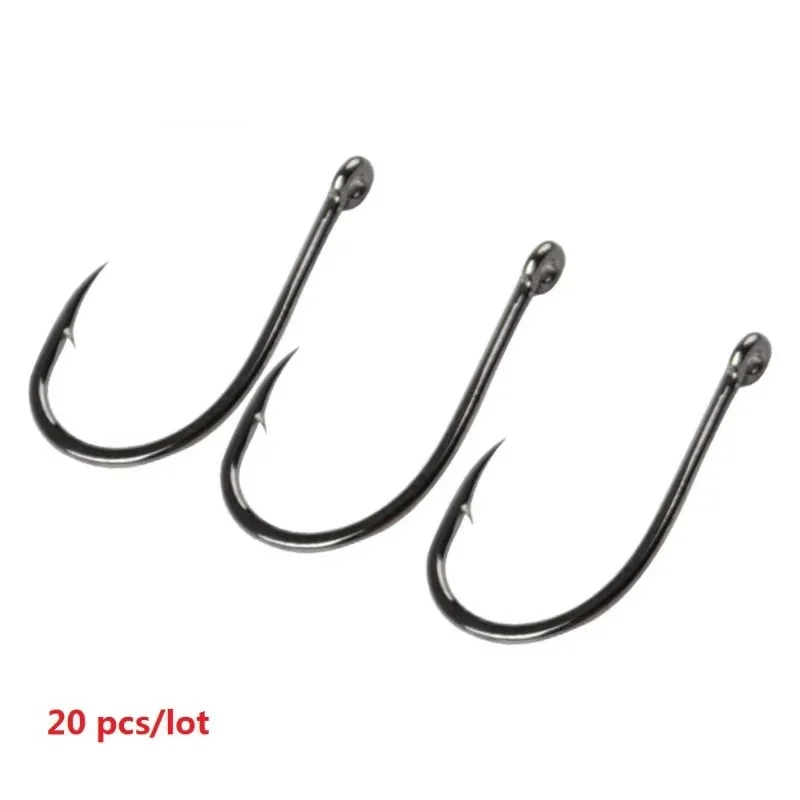 FISCH KÖNIG 10-30 stücke High Carbon Stahl Matte Schwarz Europa Karpfen Haken 1 2 4 6 8 10# stacheldraht Einzigen Karpfen Angeln Haken Süßwasser