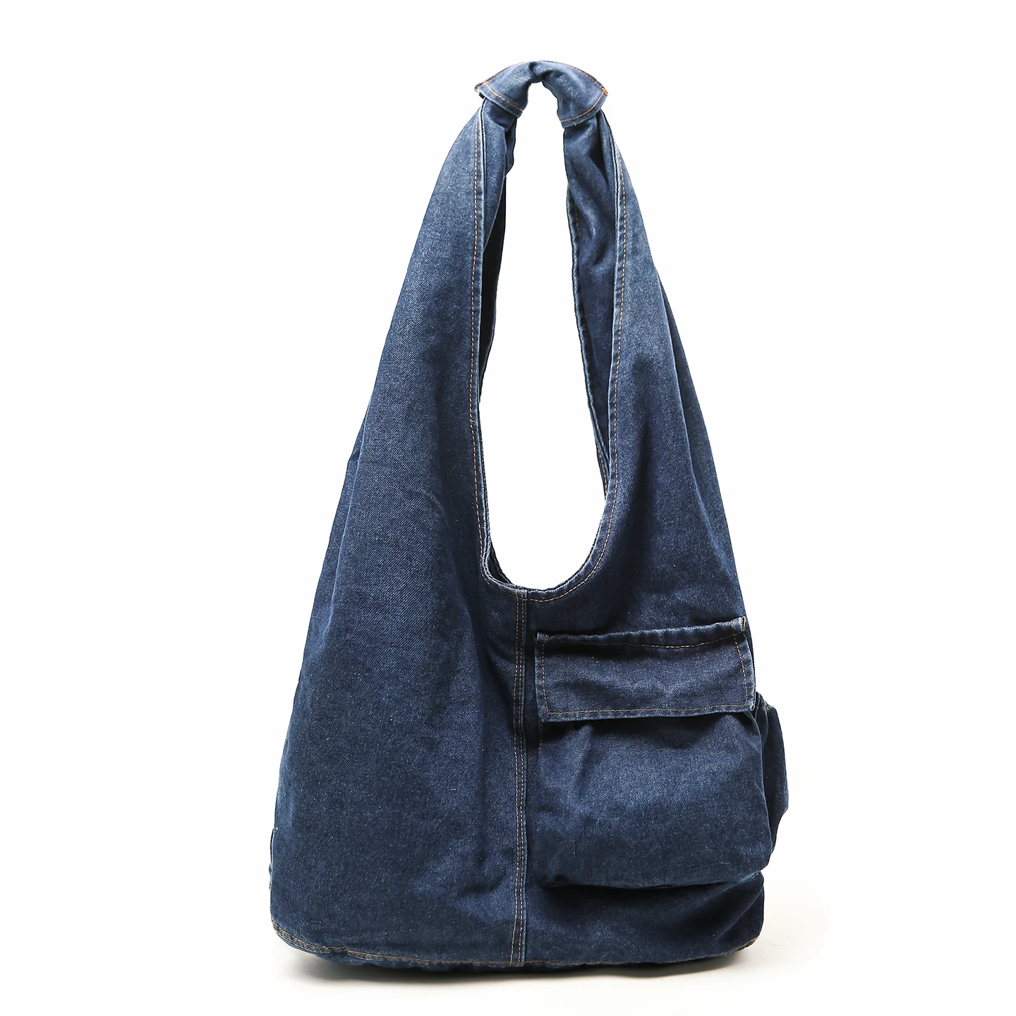 

Chic Denim Women's Bag Vintage Shoulder Bag Jeans Messenger Bag Y2K Mailbag School Eco Bag Korean Shopper Handbag Oversized Hobo